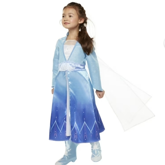 Disney Frozen 2 Elsa Travel Attire Costume Size 4-6x - Picture 1 of 7